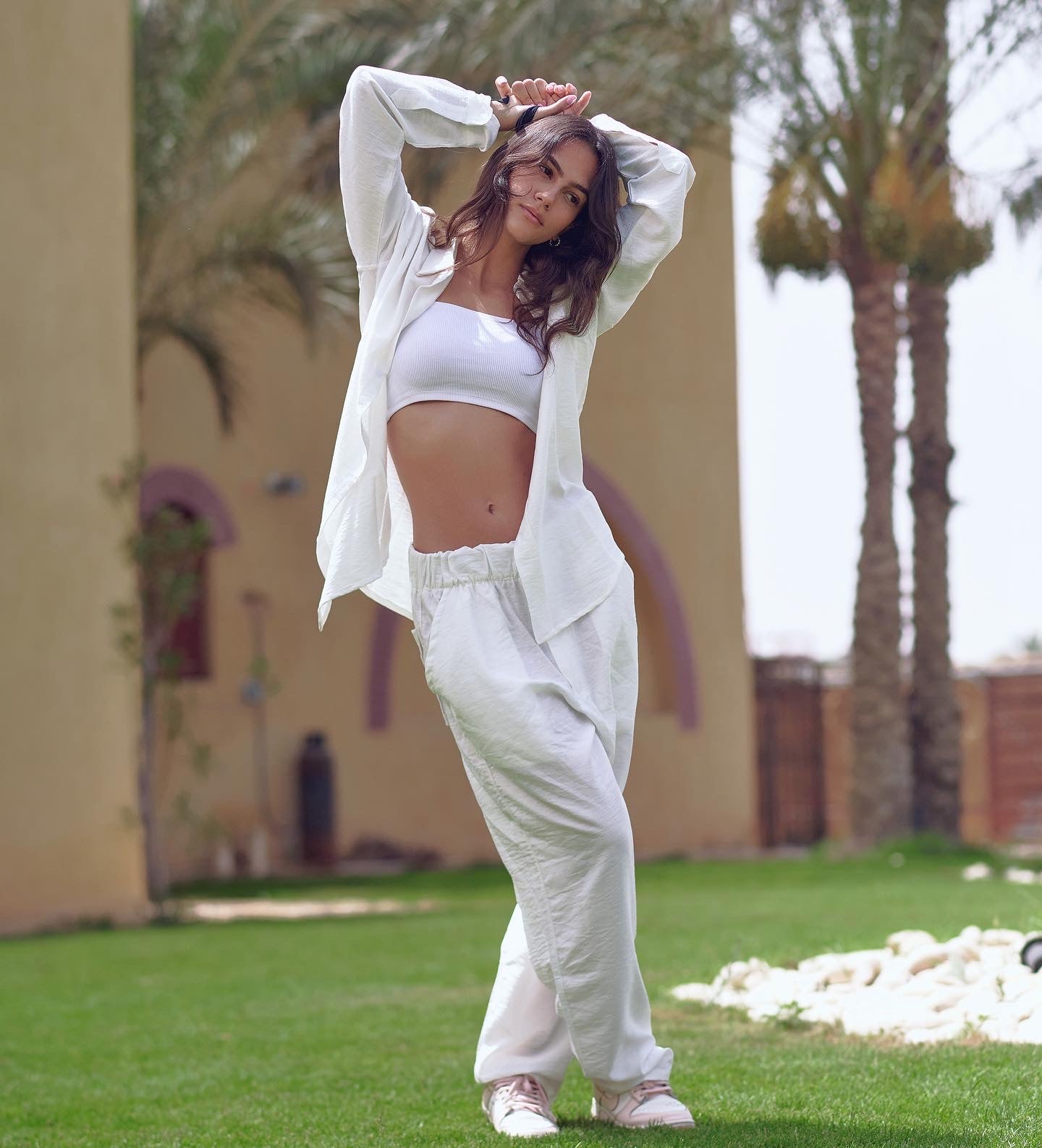 Cream White Linen Shirt