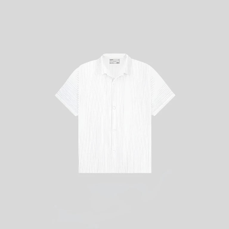 White Pleated Shirt