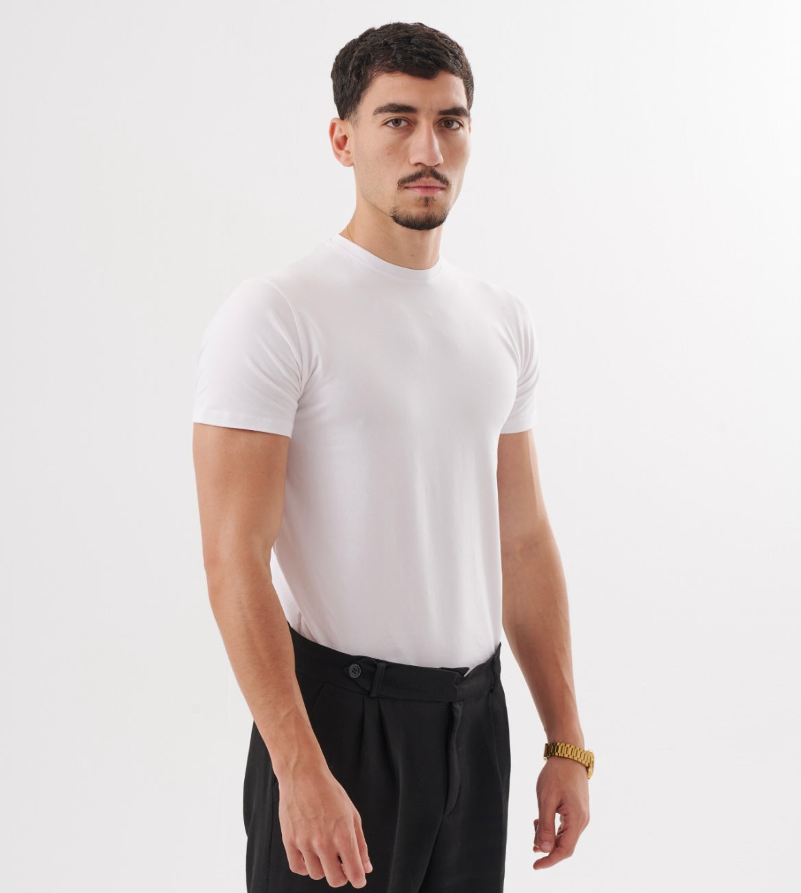 White Core Fitted Tee