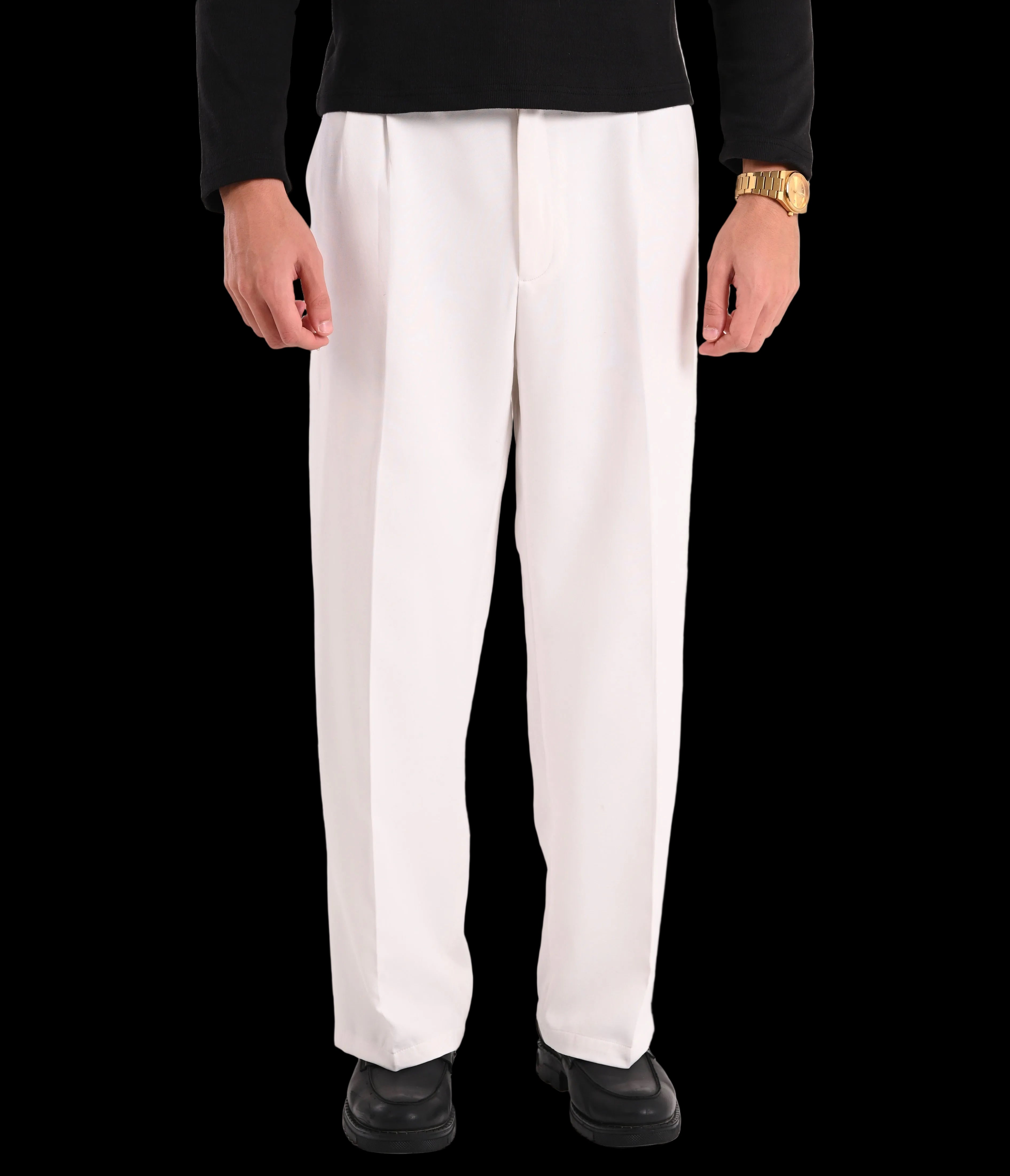 White Tailored Pants V3 Monàrch — free download