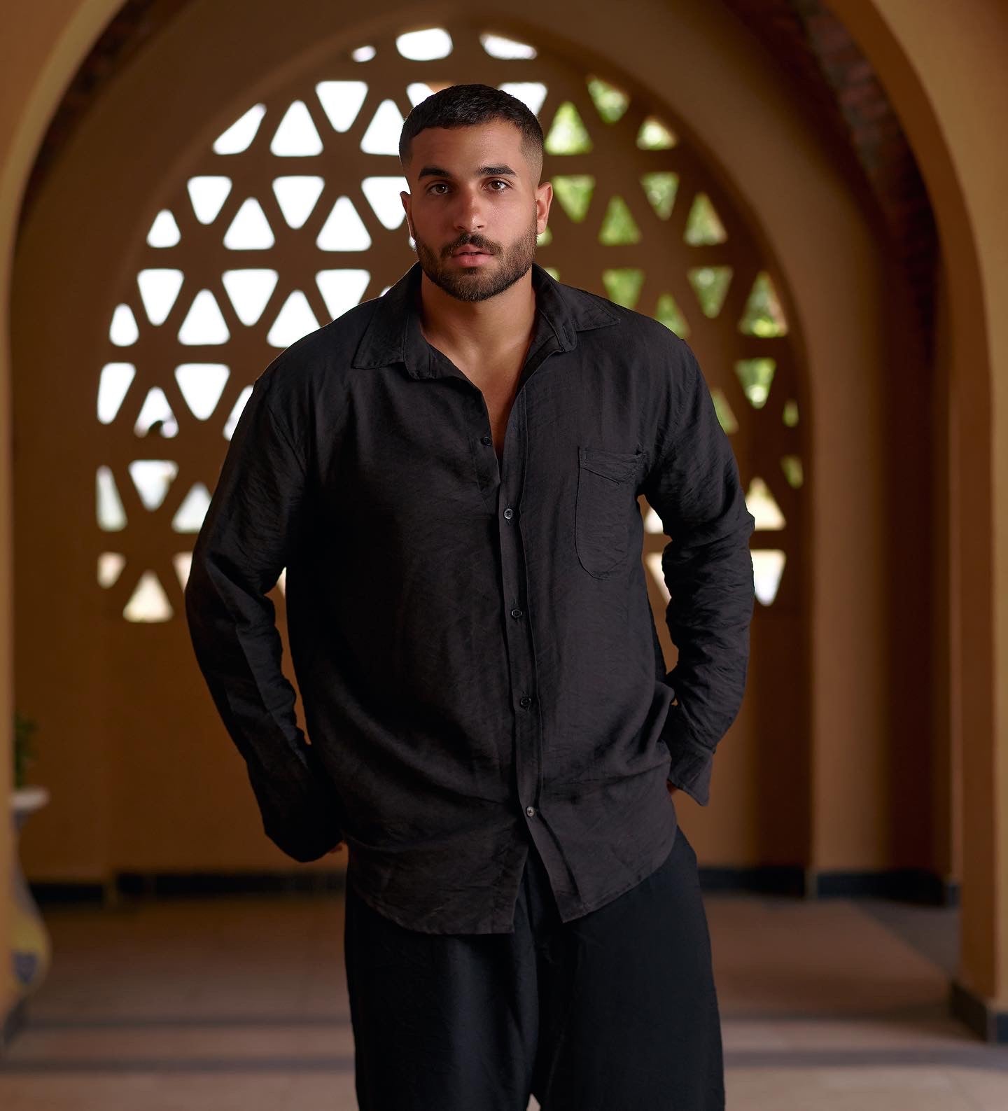 Black Linen Shirt