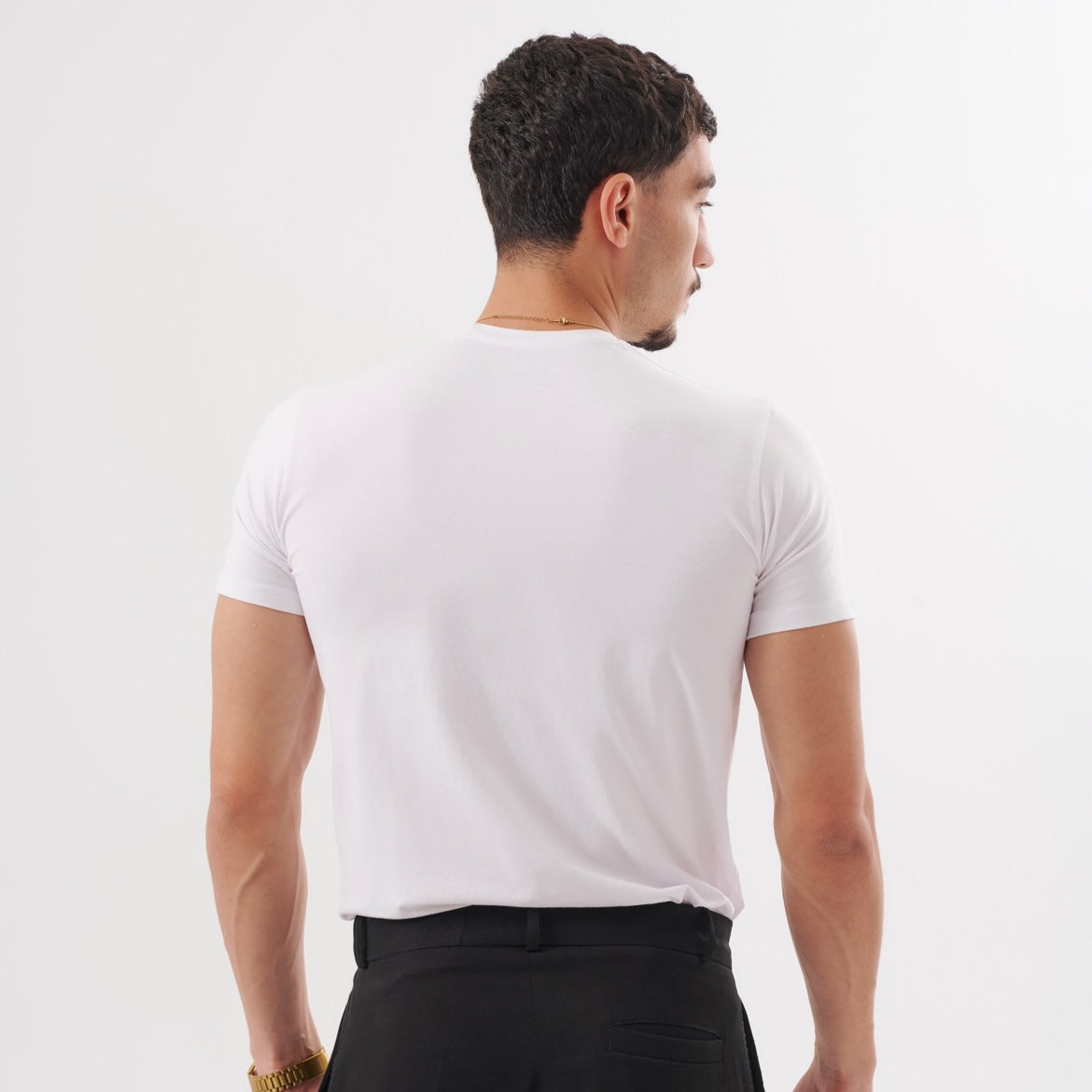 White Core Fitted Tee