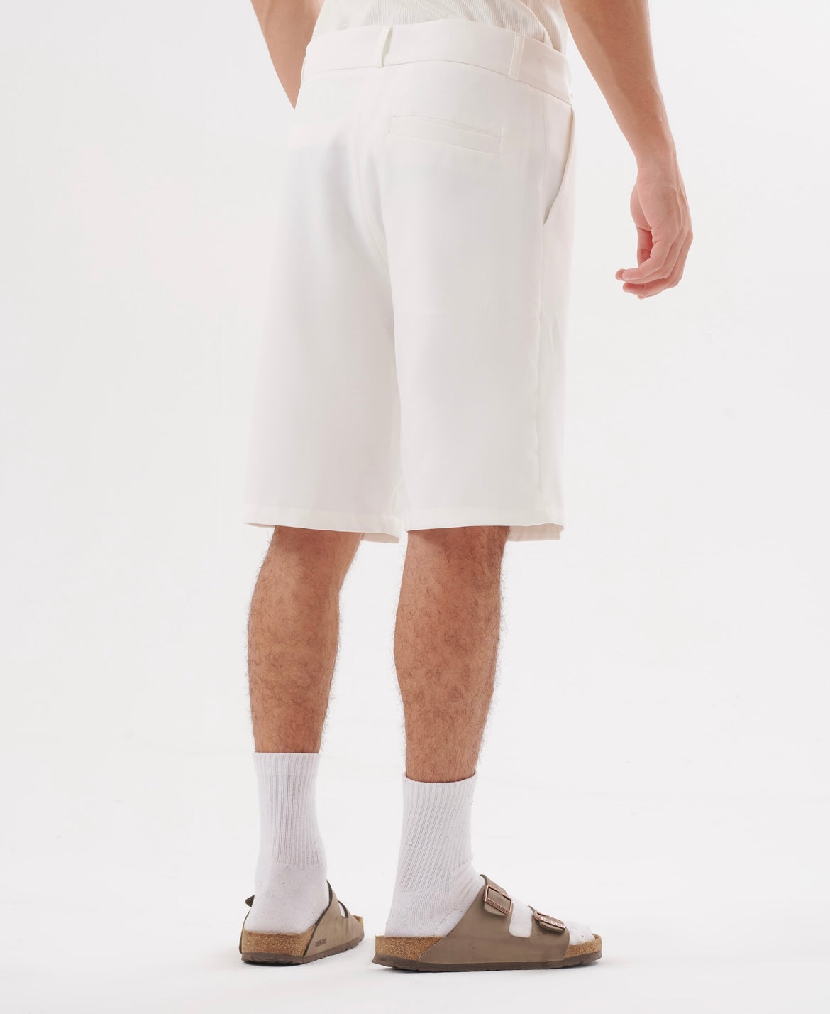 White Tailored Shorts