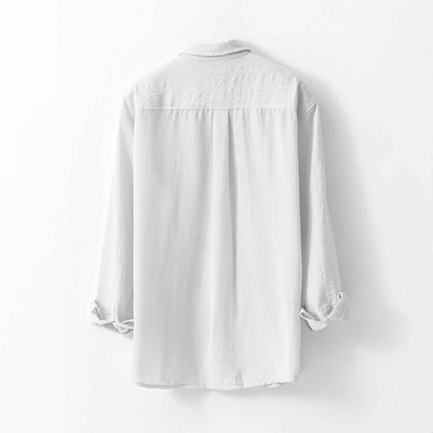 Cream White Linen Shirt