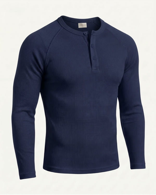 Navy Henley Shirt