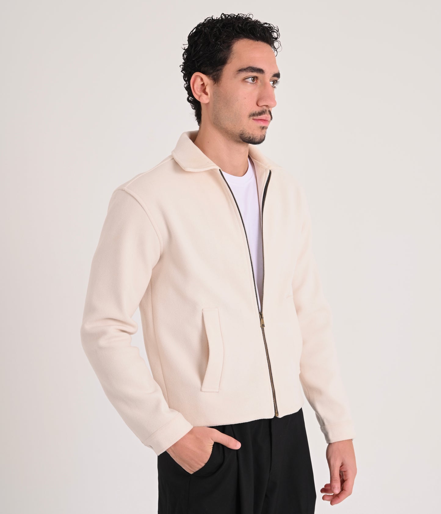 Wool Jacket - Cream Beige