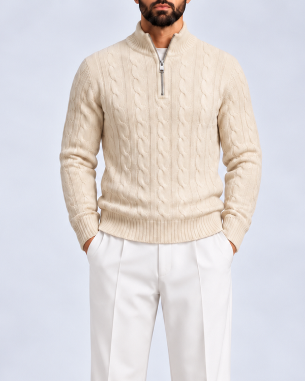 Sand Knit Quarter Zip