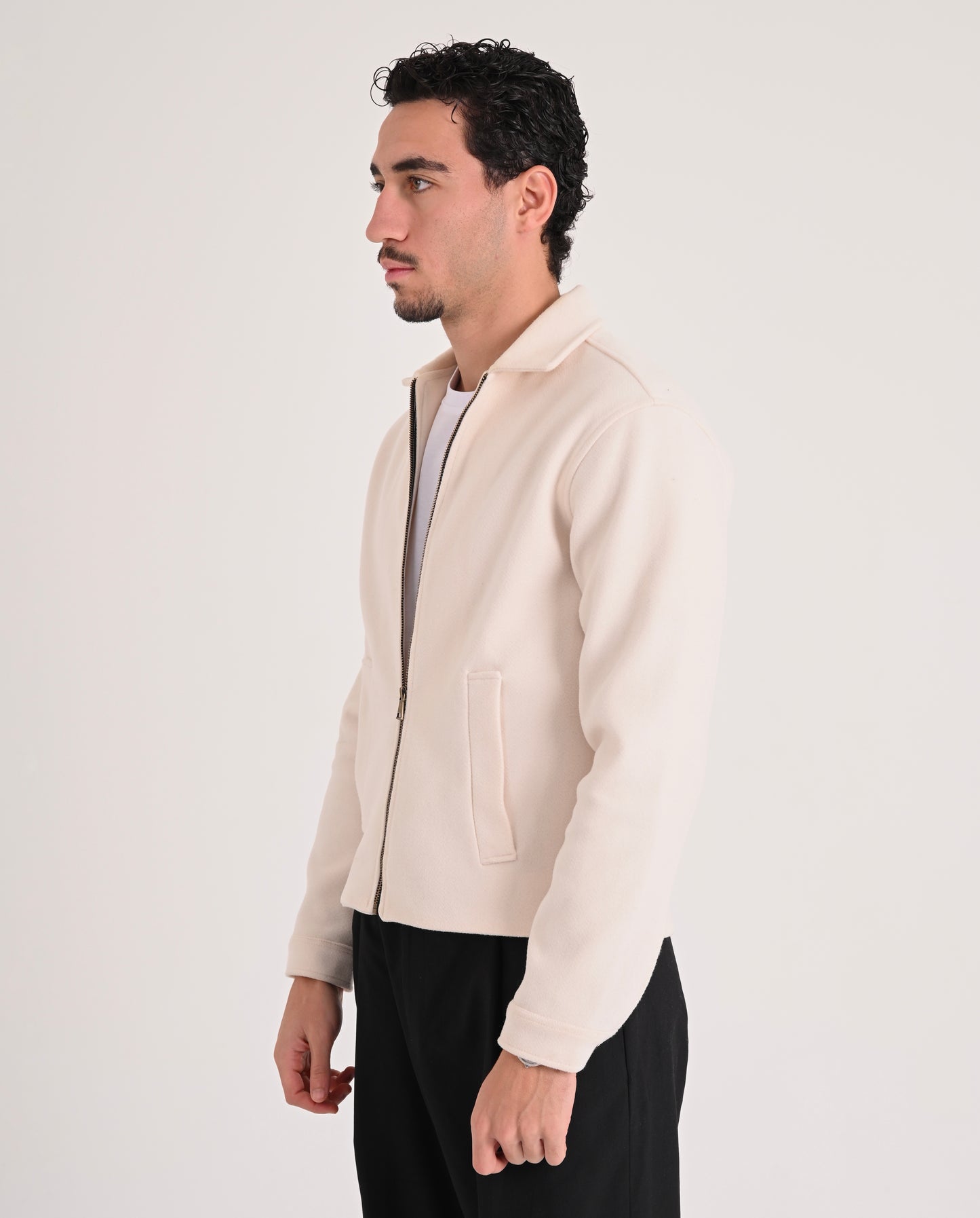 Wool Jacket - Cream Beige