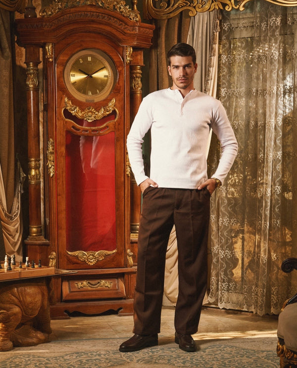 Brown Tailored Pants V3
