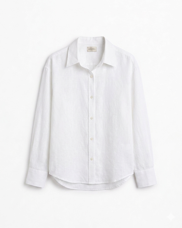 Pure Linen Shirt - White