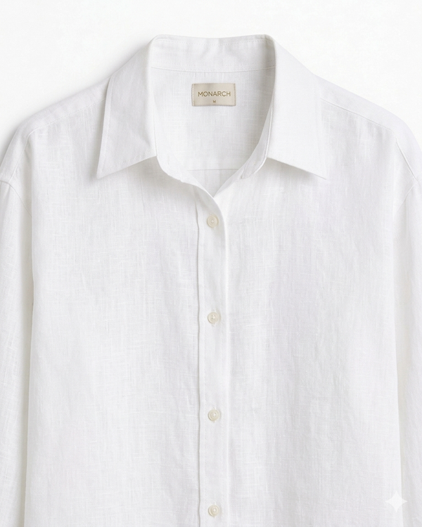 Pure Linen Shirt - White