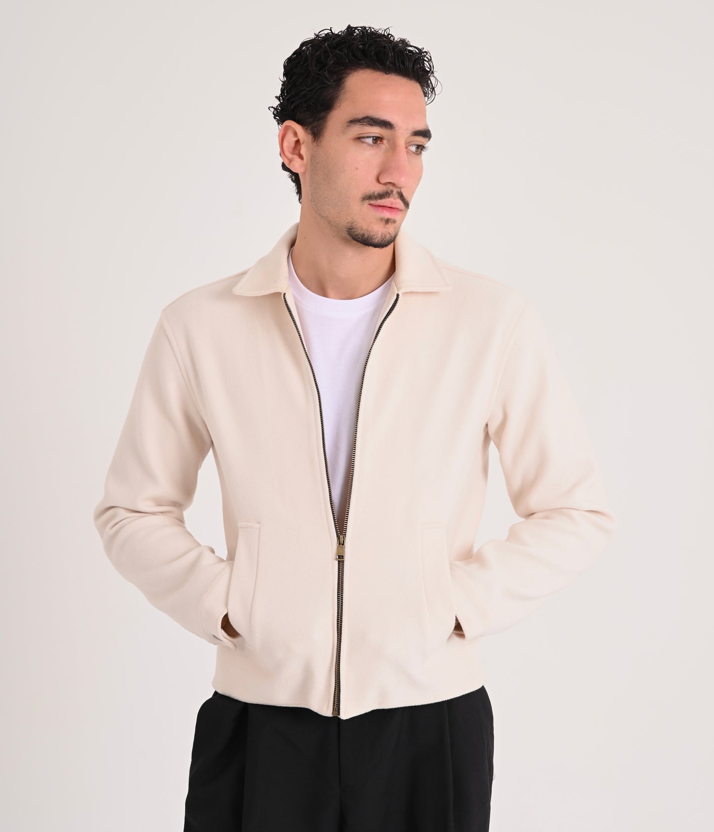 Wool Jacket - Cream Beige