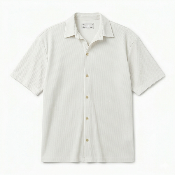 White Pleated Shirt
